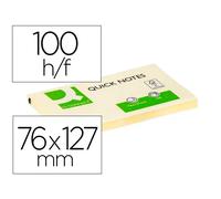 Tacos notas adhesivas de la marca connect, tipo posit , en tres tamaño disponibles 76x76 , 39x51 , 76x127