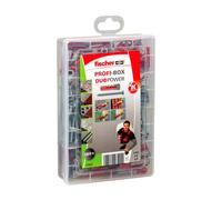fischer - Maletín Profi-Box DUOPOWER 6x30 + 8x40 mm | Tacos y Ornillos | Fijaciones Universales para Pared, Hormigón y Ladrillo | Kit Profesional de Montaje Doméstico | 160 uds