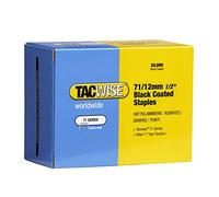 Tacwise 0290 Grapas Negras para Tapicería 71/12 mm, Paquete de 20.000