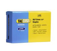 Tacwise Grapas 0306 Galvanizadas Corona estrecha Tipo 90/15 mm Paquete de 5000