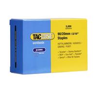 Tacwise 0307 Grapas Galvanizadas de Corona Estrecha Tipo 90/20 mm, Paquete de 5000