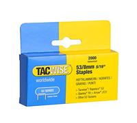 TACWISE 0335 - Caja 2000 grapas galvanizadas 53/8mm, Negro