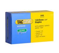 Tacwise – Grapas galvanizadas profesionales 0340, Tipo 140 6 mm – 5000 grapas
