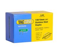 Tacwise 0477 Grapas Galvanizadas Profesionales de Acero Inoxidable Tipo 140/10mm, 5000 Grapas