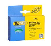 Tacwise 1216 Grapas de Acero Inoxidable Profesionales Tipo 140/8mm, 2000 Grapas