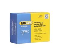 Tacwise 1223 Clavos Inclinados de Acabado en Acero inoxidable Tipo 16G / 38 mm, Inclinados 20°, Paquete de 2500