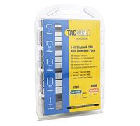 TACWISE 1627 Selección de Grapas Tipo 140 en Varios Tamaños y Clavos Tipo 180 (18G)/10 mm, Galvanizado, Paquete de 3700 Grapas y 4000 Clavos
