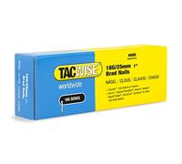 Tacwise 1710 Clavos Brad Galvanizados de Tipo 18G / 25 mm, Paquete de 4000