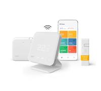 tado° Kit de Inicio - Termostato Inteligente Inalámbrico V3+ Base ad hoc incluida, Control inteligente de calefacción, diseñado en Alemania, compatible con Alexa, Siri y Asistente de Google