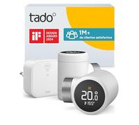 tado° Termostato de radiador inteligente tado° X, Starter Kit con Bridge X, aplicación y altavoz inteligente (Alexa, Siri, Google Assistant), instalación sencilla