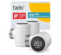 tado° Termostato de radiador inteligente X: Pack Trío, aplicación y altavoz inteligente (Alexa, Siri, Google Assistant), ahorra energía, instalación sencilla