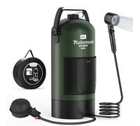 Tadomoe Ducha Camper Portátil 20L con Bomba de Pie y Manguera 2m