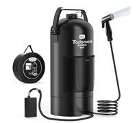 Tadomoe Ducha Portátil Eléctrica Camper 20L, Bomba 2000mAh, Manguera 2m
