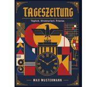 Tageszeitung: Tägliches Schreibjournal für Gedanken, Notizen und persönliche Reflexion - Undatiertes Tagebuch für Erwachsene