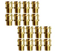 Taidda Accesorios de Presión de Latón 3/4 Pulg X 3/4 Pulg Macho NPT Juego | Latón, Uso en Agua Potable, Tuberías Residenciales Comerciales, Adaptador de Fontanería, Herramienta de Crimpado, 300 Psi,