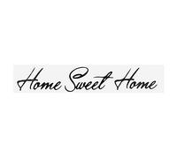 Taidda de fin de año Inglés Letra Frase Pegatina de pared, Negro PVC Pegatina de pared Sweet Home Vinilo Art Decal Home Room Decoración extraíble autoadhesiva impermeable azulejos pegatinas