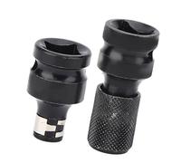 Taidda Kit de Conversión de Adaptador de Zócalo Portabrocas de Rápido Duradero para Llave de Impacto o Destornillador de Trinquete, Juego de Adaptadores de Vástago Hexagonal de 1/2 y 1/4 de Pulgada