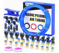 TAILONZ PNEUMATIC Azul 8mm o 5/16 OD 5mm ID Poliuretano PU Manguera de Aire Juego 32 Metros 100ft