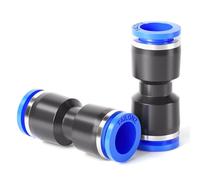 TAILONZ PNEUMATIC recto 2 vías - 10mm tubo OD empujar para conectar tubo accesorios rápidos Push Lock PU-10 (paquete de 2)