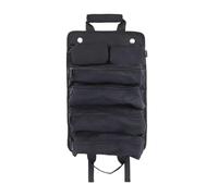 TAIZhiChen Organizador Estuche Herramientas Enrollable Portátil Multiusos 6 Bolsillos Oxford Impermeable Adecuado para Taller Vehículos Motos Bicicletas, Negro