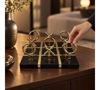 TAIZhiChen Tablero Exhibición en Línea Cuadrado Metal para Juego Mesa corativo en Comedor y Repisas Dormitorio y Gabinetes Televisión, Negro