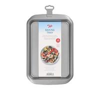 Tala Bandeja rectangular antiadherente, ideal para hornear y cocinar, acero al carbono, asas anchas y planas, apta para lavavajillas y congelador, 18 cm x 25 cm