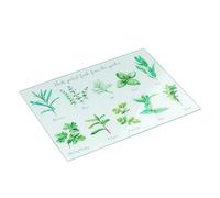Tala Herbs Design - Protector de encimera de vidrio endurecido, antideslizante, multifuncional, mide 30 x 40 cm