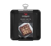 Tala Performance - Molde cuadrado para tartas de base suelta, acero al carbono de calibre profesional con revestimiento antiadherente Eclipse, 20 cm x 20 cm, molde para tartas de 8 x 8 pulgadas, ideal para hornear y pasteles de celebración