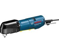 Taladro angular profesional Bosch GWB 10 RE, para uso con corriente eléctrica, 400 vatios, capacidad de perforación de 10 mm en acero, velocidad variable, giro reversible (derecha/izquierda)