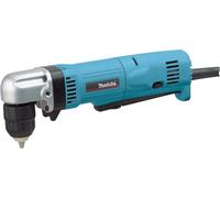 Taladro angular profesional Makita DA 3011 F, para uso con corriente eléctrica, 450 vatios, capacidad de perforación de 10 mm en acero, velocidad variable, con giro reversible (derecha/izquierda)