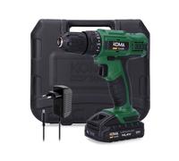 Taladro atornillador a bateria 14.4 1.500mah maletin koma tools. velocidad variable de 0-700rpm. 19 posiciones de apriete ajustable (max. 22nm) . potencia regulable, portabrocas automatico de ø10mm,