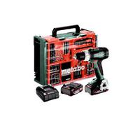 Metabo Taladro atornillador inalámbrico BS 614051710 – 2 baterías LiPOWER 18 V 2 Ah, 13 mm