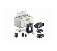 Taladro Atornillador A Batería Cxs 12 2,5 - Festool - Con 2 Baterías 10,8v 2,5ah - Cargador - Accesorios - Systainer - 576865
