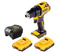 Taladro atornillador a batería DeWalt DCD 708 D2 18 V 65 Nm sin escobillas + 2 baterías de 2,0 Ah + cargador