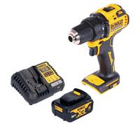 Taladro atornillador a batería DeWalt DCD 708 M1 18 V 65 Nm sin escobillas + 1 batería 4,0 Ah + cargador