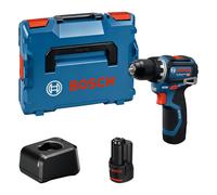 Taladro/atornillador a batería GSR 12V-32 con Bosch Professional 12V System (KickBack Control óptimo, motor Brushless sin escobillas, in aterías de 2,0 Ah, cargador GAL 12V-20, L-BOXX)
