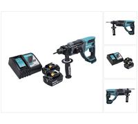 Taladro atornillador a batería Makita DHR 202 RG 18 V 2.0 J SDS Plus + 2x baterías 6.0 Ah + cargador