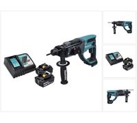 Taladro atornillador a batería Makita DHR 202 RT 18 V 2.0 J SDS Plus + 2x baterías 5.0 Ah + cargador