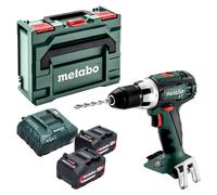 Taladro atornillador a batería Metabo BS 18 LT 18 V 60 Nm ( 602102500 ) + 2x batería recargable 4,0 Ah + cargador + metaBOX