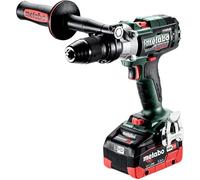 Taladro atornillador a batería Metabo SB 18 LTX-3 BL I, de metal, con caja metaBOX 145 L, 18V, 2 baterías de 5.5Ah LiHD y cargador rápido