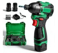 Taladro Atornillador Bateria sin Escobillas 150Nm 16,8V con 2x2Ah Baterías