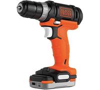 Taladro atornillador BLACK+DECKER BDCDD12S1 de 12 V, 550 rpm, portabrocas sin llave de 10 mm