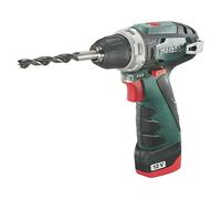 Metabo Taladro atornillador inalámbrico PowerMaxx BS BASIC 600984500 - 12 V, compacto, luz LED