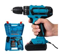 Taladro atornillador inalámbrico, 21 V, potente, motor de cepillo, antideslizante, versátil
