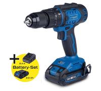 Taladro atornillador inalámbrico BC-DD60-X – Motor sin escobillas, par de torsión de 60 Nm, mandril de 13 mm – SCHEPPACH 20V IXES – Batería de 2 Ah + Cargador de 2,4 A