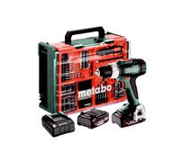 Metabo Taladro atornillador inalámbrico BS 614051710 – 2 baterías LiPOWER 18 V 2 Ah, 13 mm