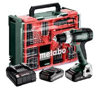 Metabo Taladro atornillador inalámbrico BS 614051710 – 2 baterías LiPOWER 18 V 2 Ah, 13 mm