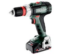 Taladro atornillador inalámbrico de 18V, modelo BS 18 L, con función de carga rápida – 2 baterías de 2Ah – 26 Nm – maletín metaBOX – baterías incluidas