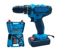 Taladro atornillador inalámbrico de 21 V con motor de cepillo,