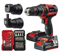 Taladro atornillador inalámbrico Einhell TE-CD 18/45 3X-Li+22 | Incluye 2 baterías, cargador y juego de puntas